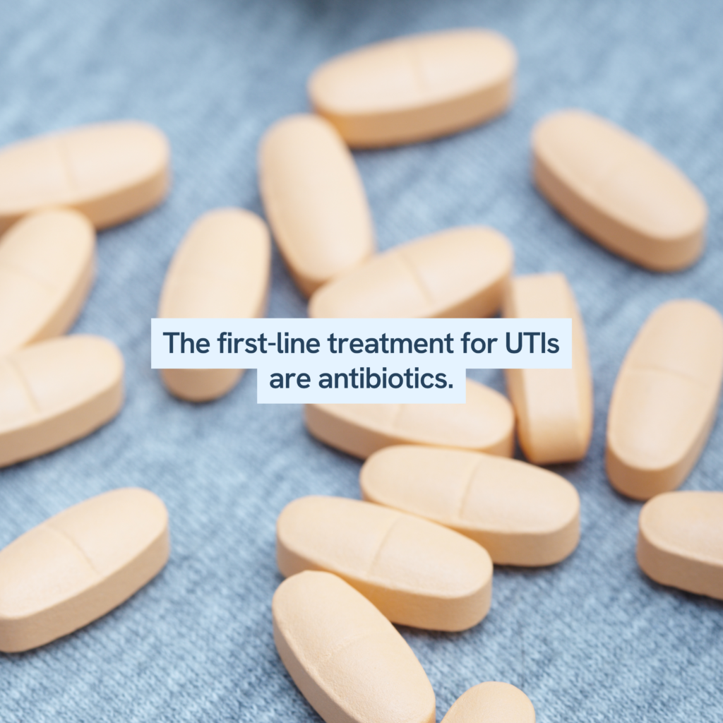 Antibiotics are the primary treatment option for urinary tract infections (UTIs)